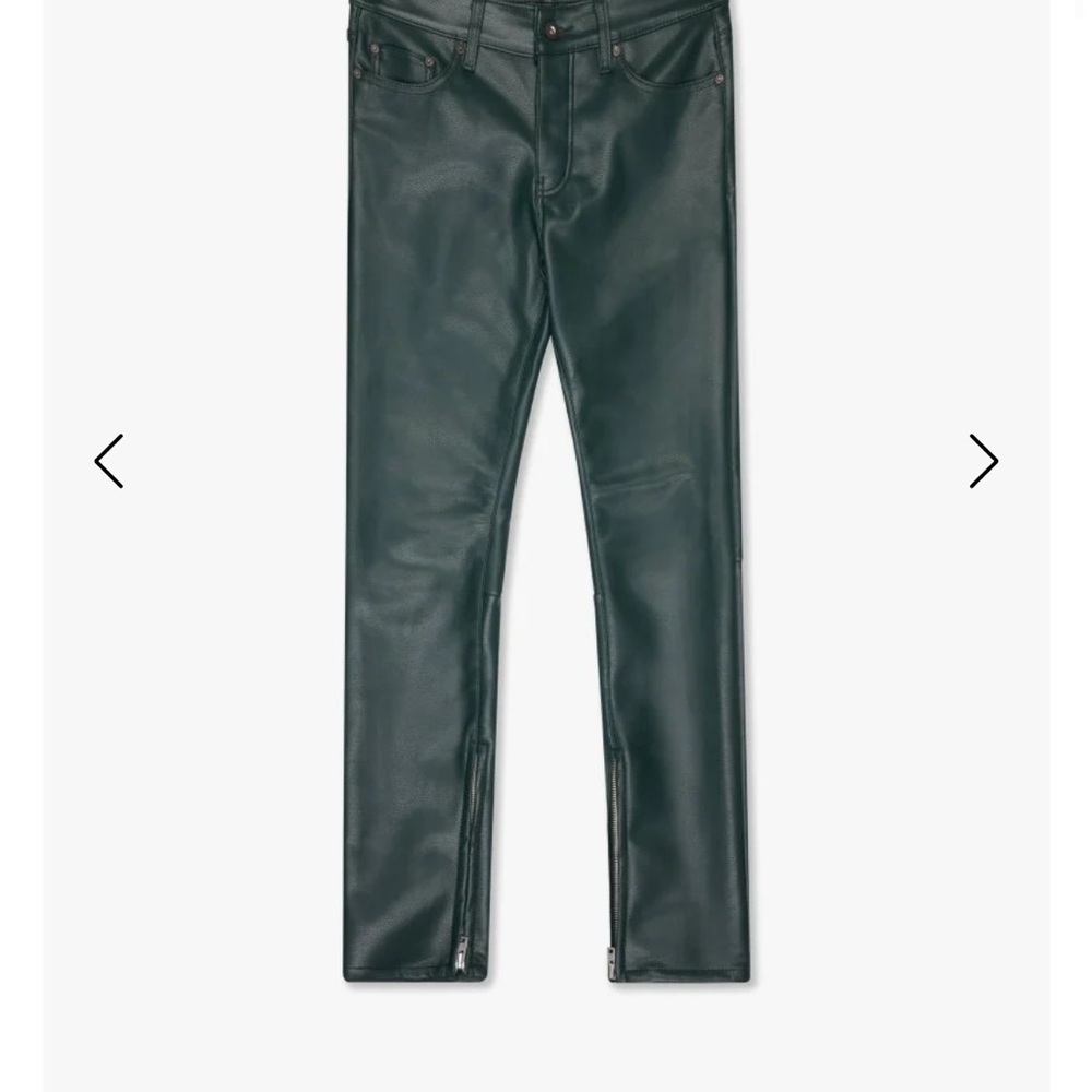 JEDI" SKINNY/STACKED FLARE JEAN DARK GREEN